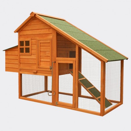 WorldPet Kippenhok | met ren, nachthok en legnest