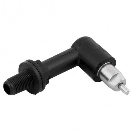 Vervang nippel verlengstuk haaks zwart + afdichting + R