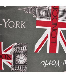 Kussen met rits metropool 80cm