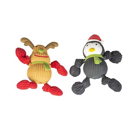 Xmas latex rendier & pinguïn Gemengde kleuren 8x17x20cm