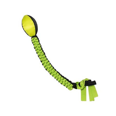 Sporty rugby met staart Zwart/geel 69x8x7cm