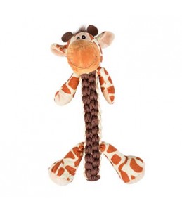 Zoo friends gino giraf stick Bruin 32x22x11,5cm