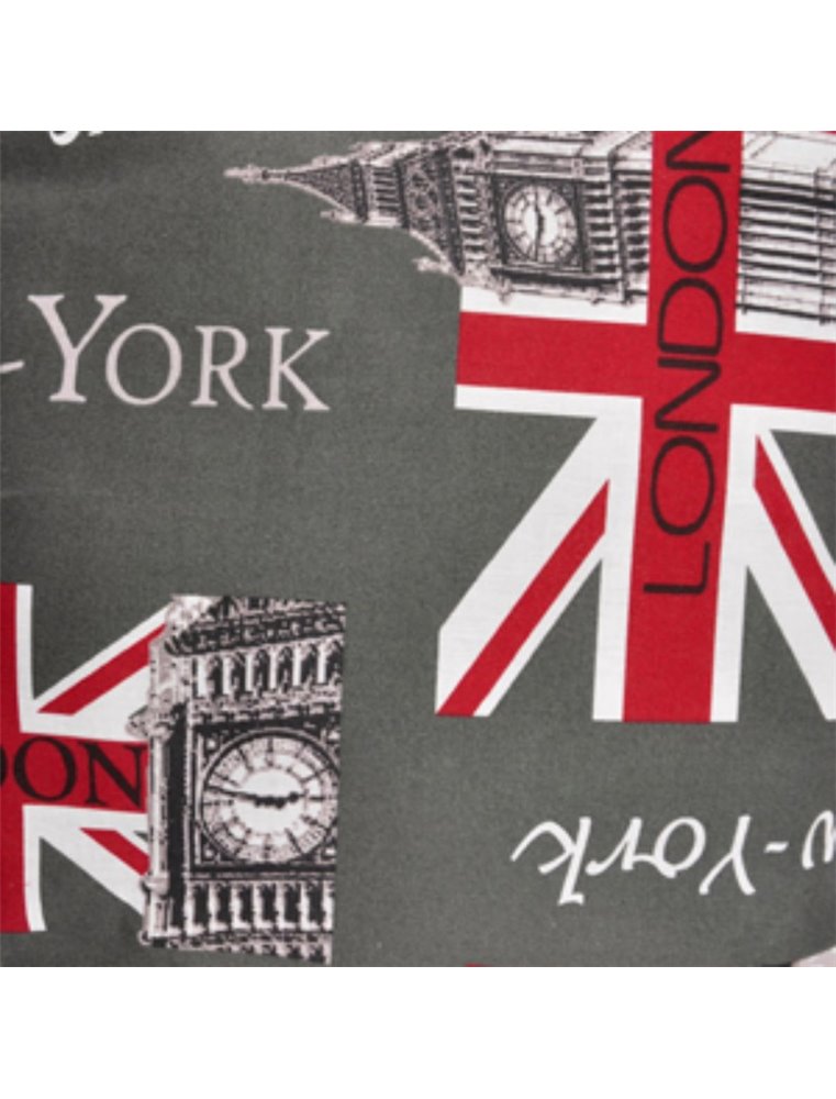 Kussen met rits metropool 100cm