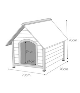 Hondenhok ponto 76x70x76cm