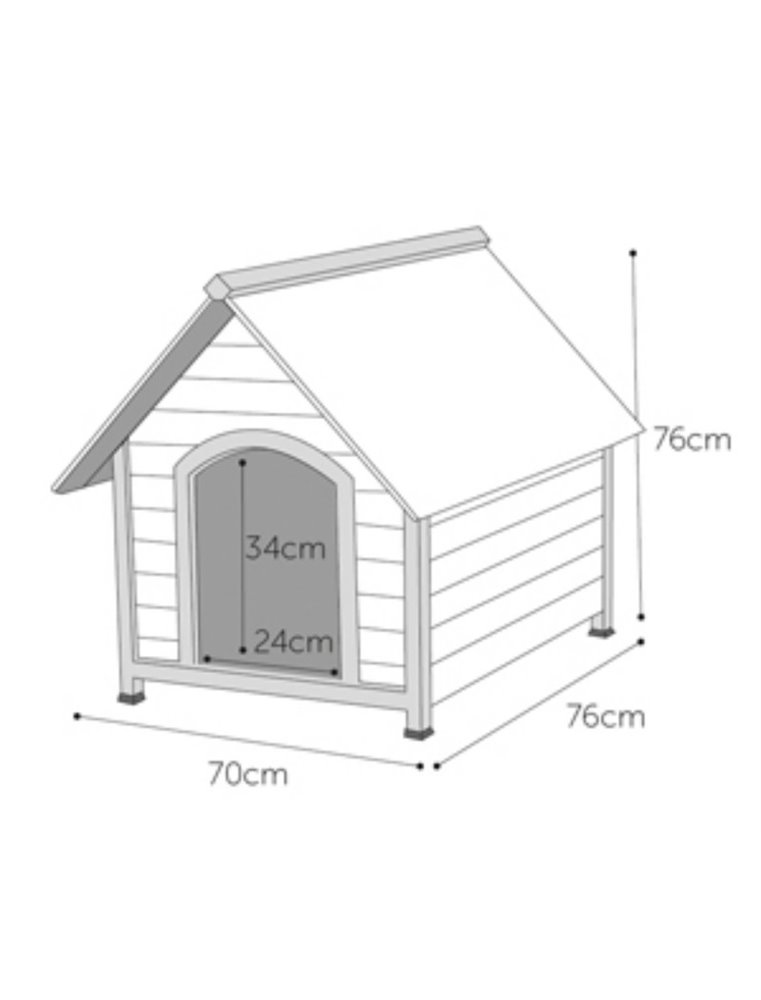 Hondenhok ponto 76x70x76cm