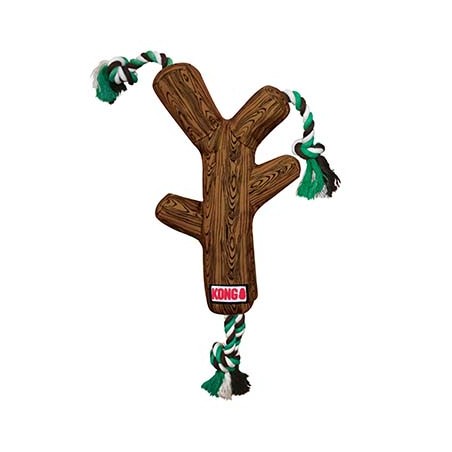 Kong fetchstix with rope Bruin (M)