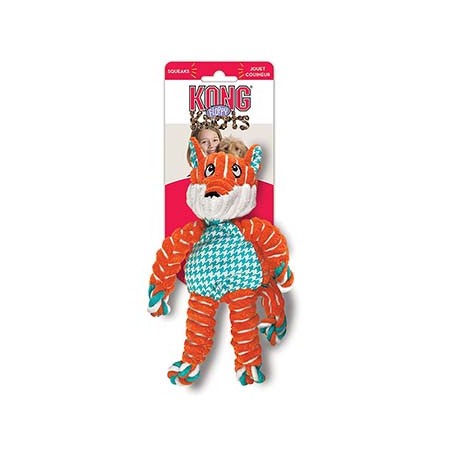 Kong floppy knots fox S/M - 23,5x20,32x8,89cm
