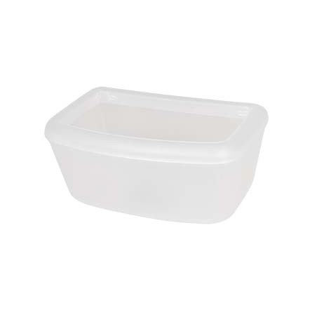 Voedsel/drinkbakje voor bracco Transparant 12x8x5,5cm