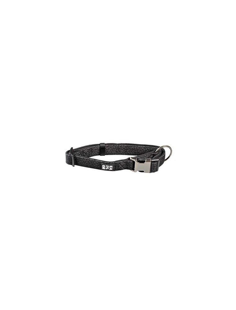 City ny halsband nylon reflecting Zwart (40-65cm/25mm)
