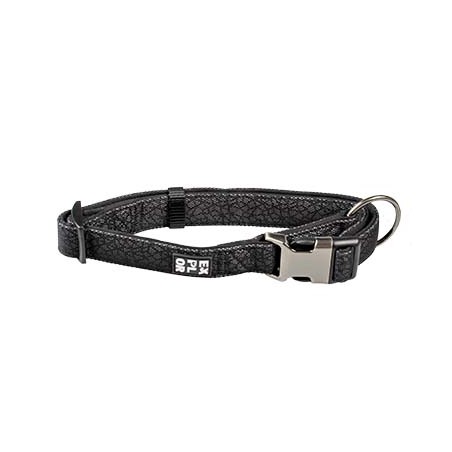 City ny halsband nylon reflecting Zwart (40-65cm/25mm)