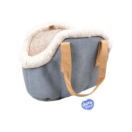 Draagtas cushy Grijs/groen 43x20x34cm - max. 6kg