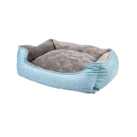 Mand rechthoekig tweed sky Blauw/zwart (L)