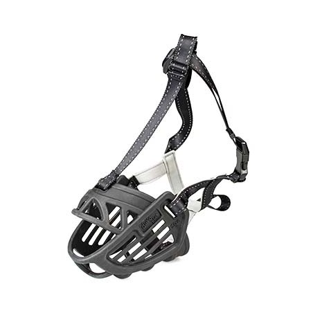 Muilkorf rubber Zwart (S)