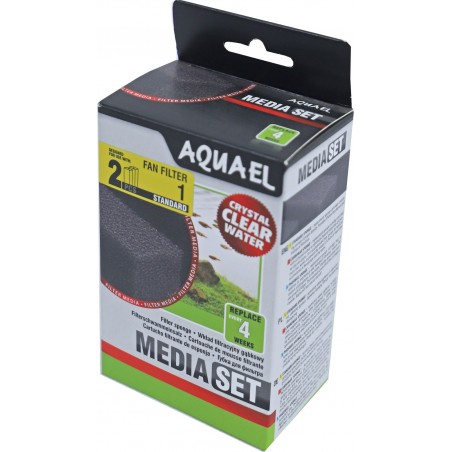 Aquael schuimstofpatroon voor Fan Filter 1 PLUS doos a 2 stuks
