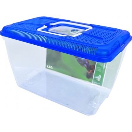 Boon plastic aquarium met blauwe deksel, 8,3 liter