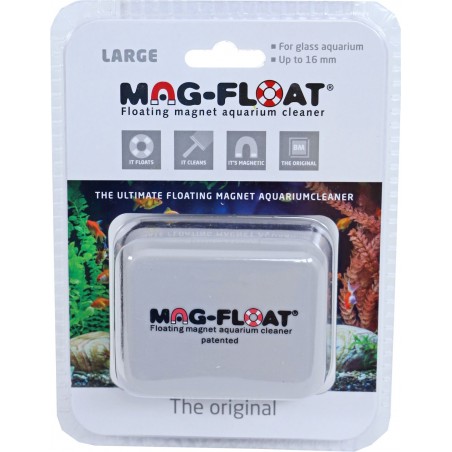 Mag-Float algenmagneet drijvend vierkant, voor glas van maximaal 20 mm dik