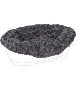 Overtrek pet bed cuddly grijs 80/90cm