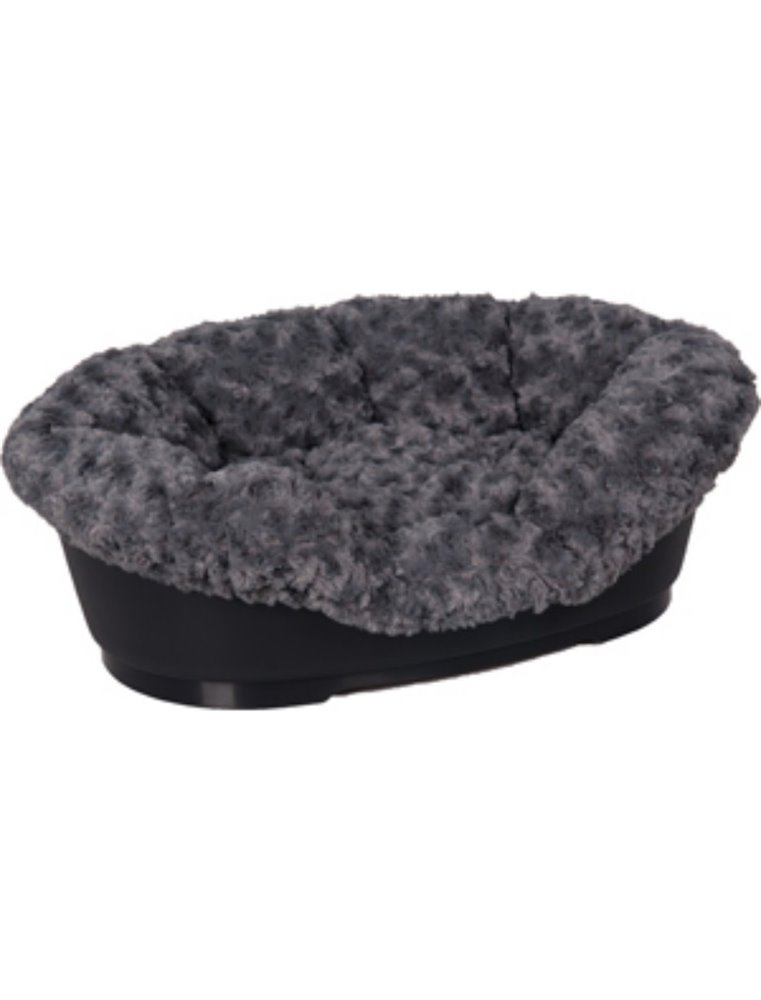 Overtrek pet bed cuddly grijs 95/110cm