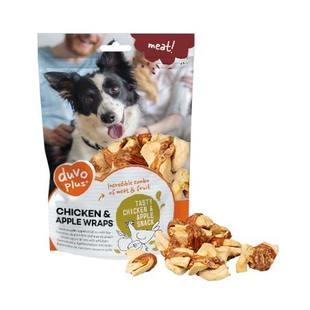 Meat! kip & appel wraps 100g - ± 10st