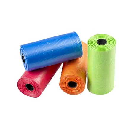 Poepzakjes rainbow Meerkleurig (4x15st - 32x19cm)