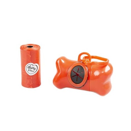 Poepzakjes dispenser beentje Rood 2x20st