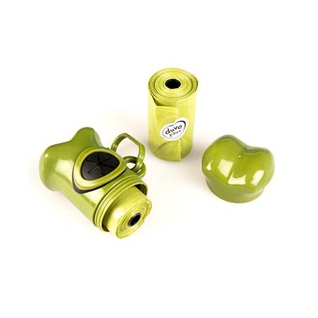 Poepzakjes dispenser beentje eco Groen 2x20st