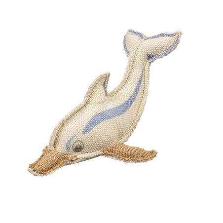 Canvas dolfijn 29x16x10cm