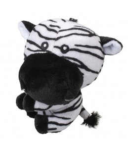 Pluche zebra mini Zwart/wit 11x11,5x9cm