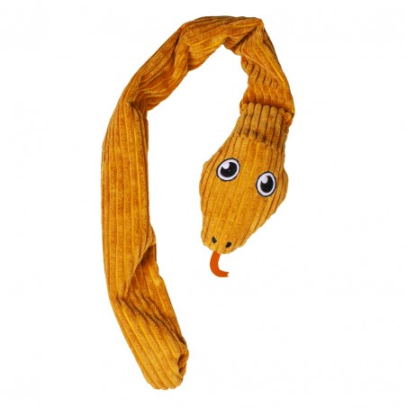 Pluche python met touw xl Oranje 107x10x8cm
