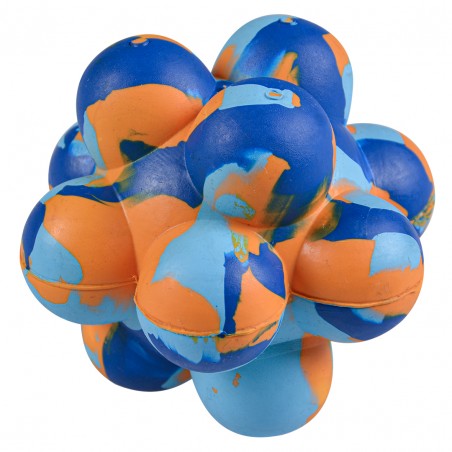 Rubber bellenbal smash Meerkleurig