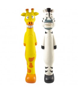 Latex zebra/giraf stick Gemengde kleuren 6x7x30,5cm