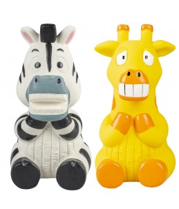 Latex zittende zebra/giraf...