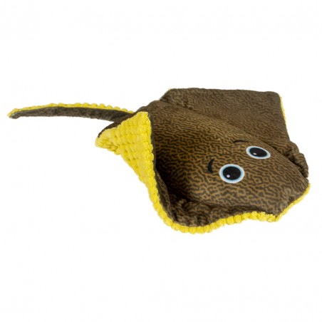 Pluche rog ocean 35x25x3cm Meerkleurig