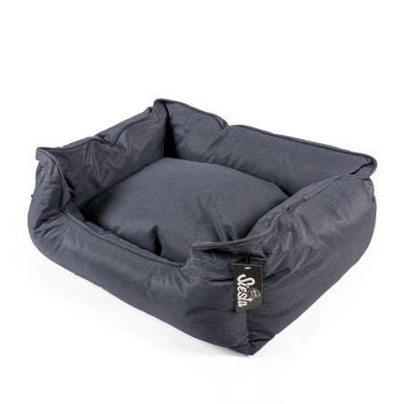 Poly bed Siesta aqua S - 60x45x20cm blauw/lichtblauw