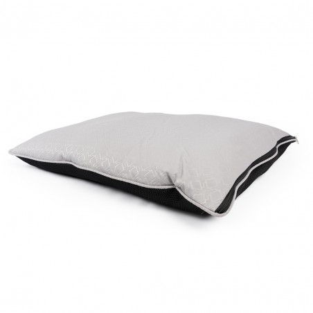 Airmesh kussen met rits S - 80x60x10cm zwart/wit