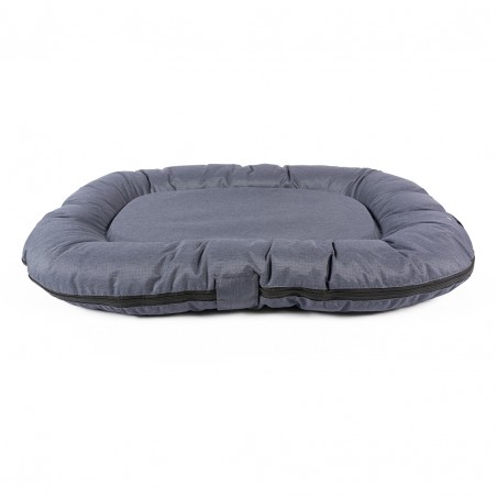 Poly kussen ovaal Siesta aqua M - 100x70x10cm blauw/lichtblauw