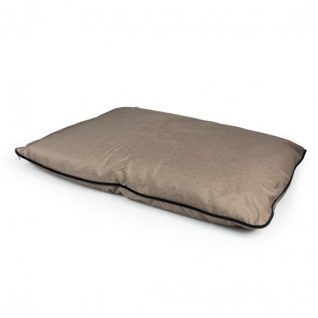 Poly kussen vierkant Siesta praline S - 80x60x10cm beige/zwart