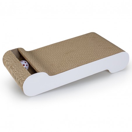 Duvo+ Krabplank wally wave Wit 50x26x8,5cm