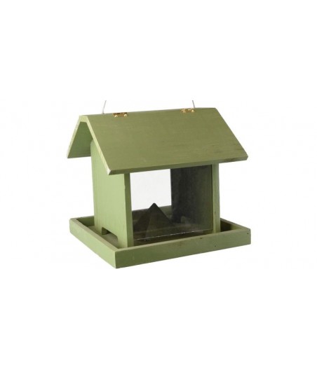 Flamingo voedersilo arezo groen - hanger 23x23x22cm