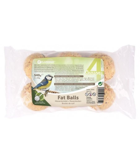 Flamingo mezenbollen zonder net 90gr 6st 