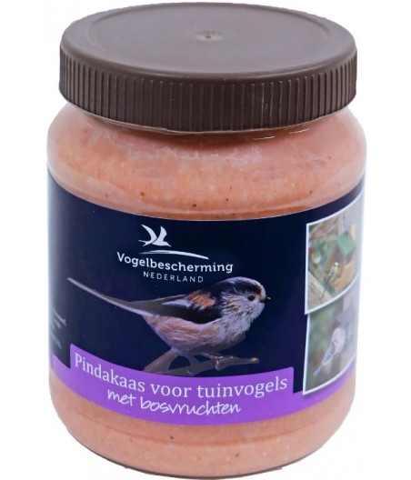 Vogelpindakaas met bosvruchten, 330 gram - afmeting - 10,5 x 7,0 x 7,0 cm