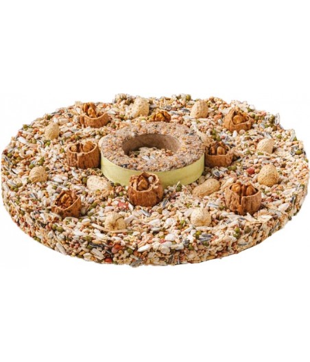 Boon vogelvoedertaart met vetring - afmeting - 29,0 x 29,9 x 7,0 cm - gewicht - 1,424 kg