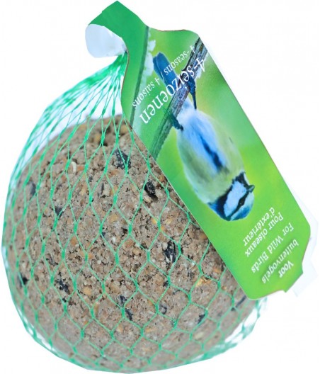 Boon 4-seizoenen reuzen mezenbol in net, 400 gram - afmeting - 10,0 x 10,0 x 10,0 cm