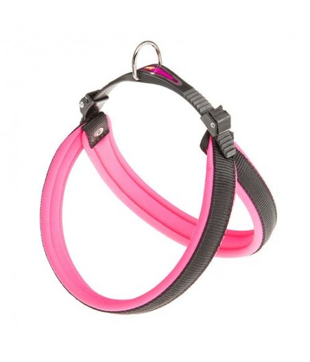 Ferplast hondentuig agila fluo 4 nylon roze - a:44-52cm en b:44-52cm - 20mm
