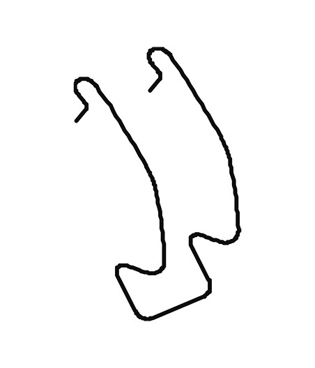 Ferplast gerbi kooi klemmen metaal wit