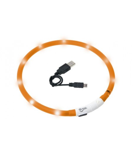 Visio light led halsband oranje70cm 