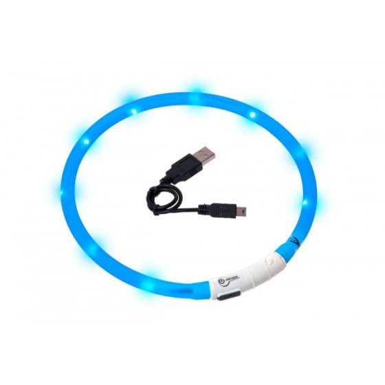 Visio light led halsband blauw 70cm
