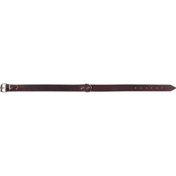 Halsband rondo 57cm 25mm bruin verstelbaar