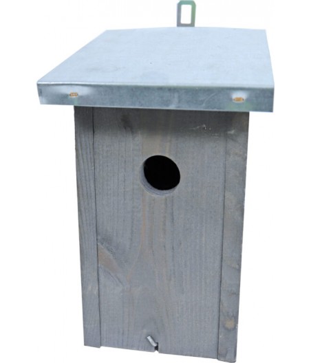 Mezenkast buiten grijs, zink dak. - afmeting - 28,0 x 15,0 x 15,5 cm - gewicht - 1,072kg