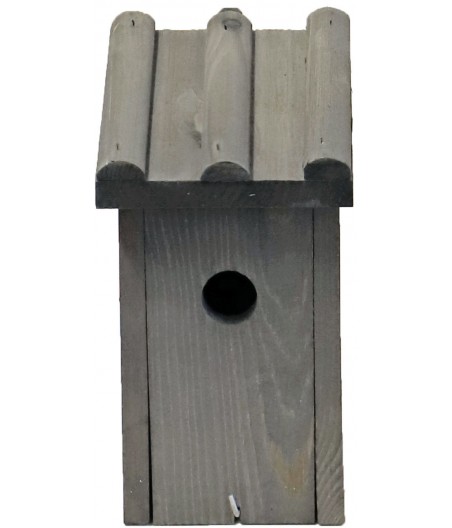 Mezenkast buiten grijs, ribdak. - afmeting - 27,5 x 16,5 x 14,5 cm - gewicht - 1kg